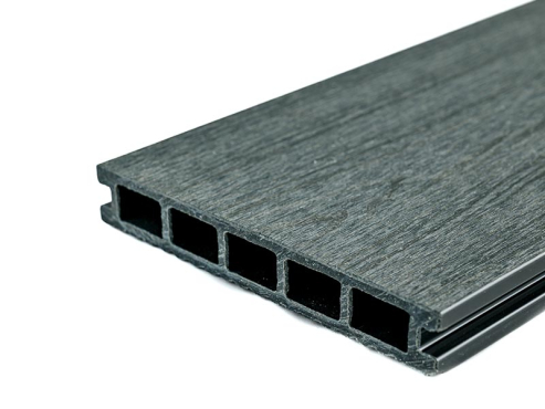 Террасная доска МПК, пустотелая, 150х24х3000 (4000), Графит