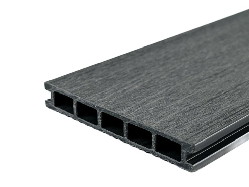 Террасная доска МПК, пустотелая, 150х24х3000 (4000), Серый